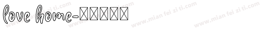love home字体转换